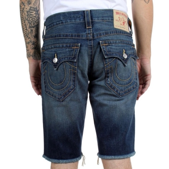 True Religion Other - NWT True Religion Ricky Cut-Off blue jean shorts men’s size 32